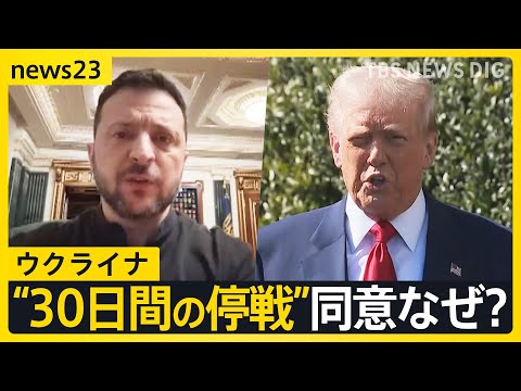 ウクライナ“30日間の停戦”同意なぜ？ 「ボールはロシア側に」ウクライナとの停戦案めぐりアメリカが12日にロシアと接触へ【news23】｜TBS NEWS DIG