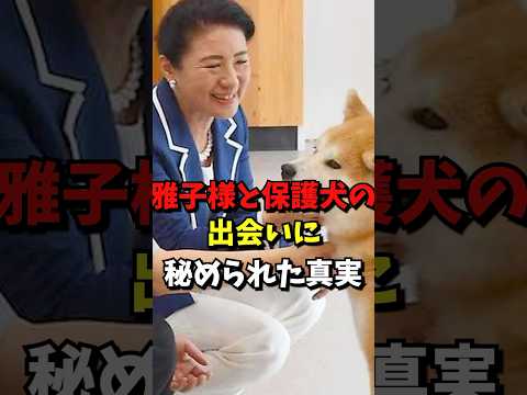 雅子さまと保護犬の出会いに秘められた真実#雅子さま #海外の反応