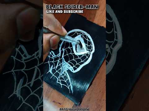 Black Spider-Man 🤯👌🏼 #shorts #youtubeshorts #art #spiderman #trending