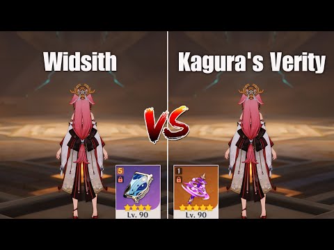 KAGURA'S VERITY vs WIDSITH!! BEST WEAPON for YAE MIKO?? [Genshin Impact]