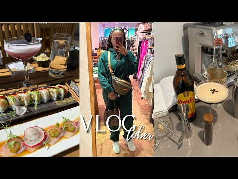 VLOGTOBER| SOLO DATE, SHOPPING| JUST CALL ME A MIXOLOGIST... THEEE BEST ESPRESSO MARTINI!