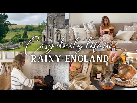 Cosy Rainy Days in Life in the English Countryside, Cosy Cooking, Reading at Home, Slow Living Vlog