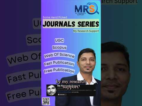 #1 Fast Publication Free Scopus/SCI Journals #myresearchsupport #researchpaper  #literaturereview