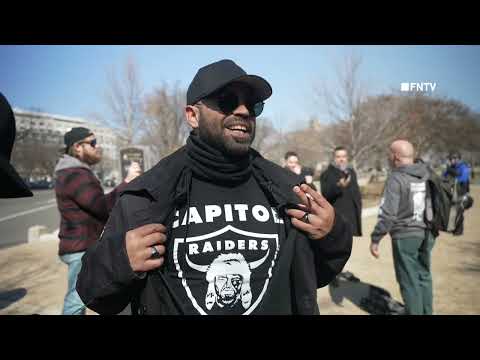 Proud Boys and J6 Pardoned Detainees Rally outside DC Capitol February 21 2025