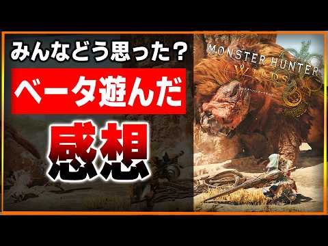 正直どう思った？ワイルズベータ遊んだけど物足りない部分も沢山あったよな…でも期待感も膨らんだ…！発売までに完成に至れるのか…？感想評価まとめ【モンハンワイルズ】