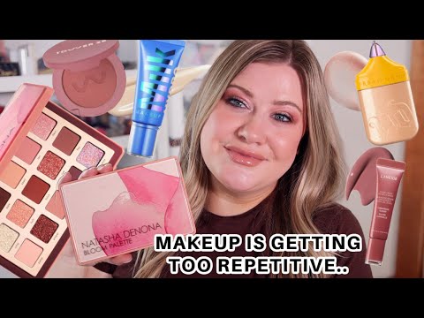 TRYING POPULAR NEW MAKEUP RELEASES! Natasha Denona Bloom Palette + Milk Makeup Skin Tint!