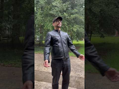 Leather Jacket Rain Test - Master Supply Daytona #mensfashion