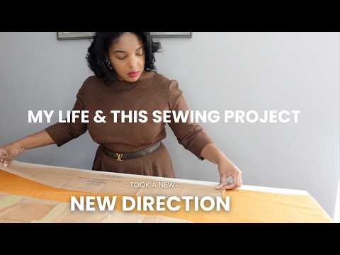 Sewing A Vintage Dress: This sewing project changes direction and so does my life.