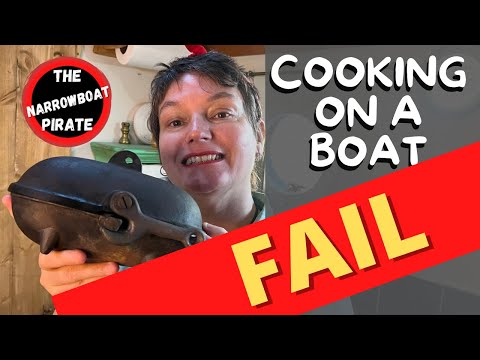 Cooking on my Narrowboat stove | Using a cast iron Potato cooker [Ep 35]