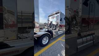 Kenworth Semi Truck with a Harley Davidson Motorcycle & Custom Sleeper #trucking #truckdriver