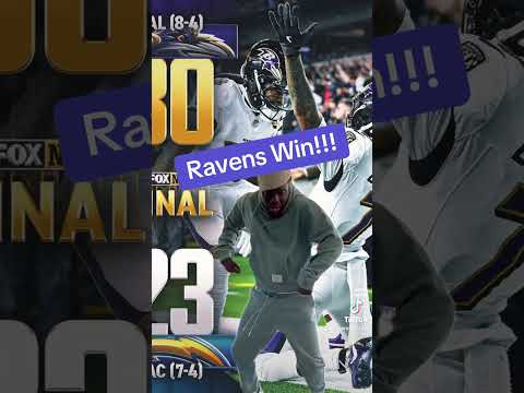 Another nail biter but Ravens pulled it out #ravens #baltimoreravens #chargers #realtorlife