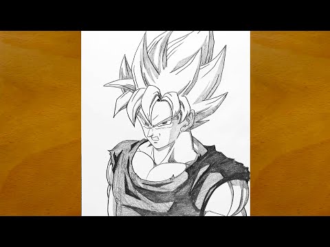 How to Draw Goku Super Saiyan || Anime Drawing Step by Step || Dragon Ball Art