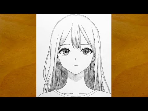 How to Draw a Beautiful Anime Girl Step by Step || Easy Anime Sketch