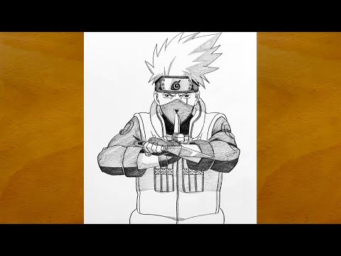 How to Draw Kakashi from Naruto || Easy Drawing Ideas for Beginners