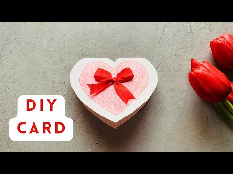 😍 Cute Heart Card | Easy Heart Card | DIY Valentines Day Card #valentinesday