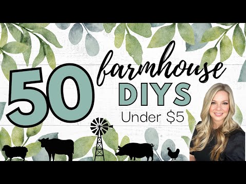 🤯 50 Everyday Farmhouse DIYs to freshen up your space Under $5