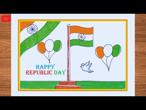 Republic Day Drawing Easy Steps || Republic Day Drawing For Beginners || Republic Day 2025