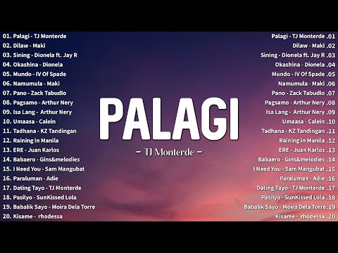 Palagi - TJ Monterde ️~ Best OPM Tagalog Love Songs Lyrics - New OPM Trending 2024 Playlist