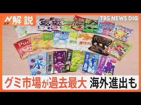 「私の国ではこんなにたくさんない」グミ市場が過去最大に！“日本の駄菓子”海外で人気【Nスタ解説】｜TBS NEWS DIG