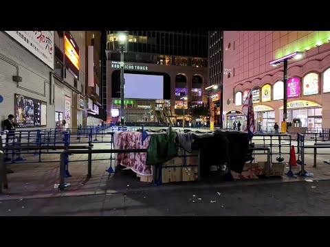 【LIVE】トー横に秘密基地ができた　渋谷スクランブル交差点ライブカメラ 　  Shibuya Scramble Crossing Live Camera 横配信　2/22