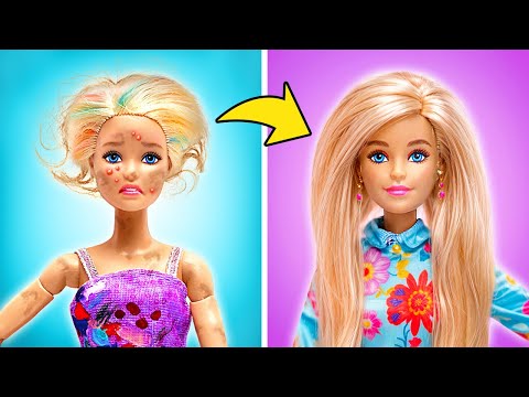 Luxury Barbie Makeover ✨ Beautiful Doll Outfits and DIY Accessories