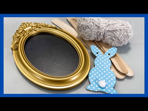 Rustic Bunny Frame DIY || Dollar Tree Frame Makeover || Just 1 Quick Craft