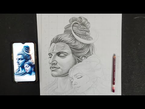 shiv parvati drawing/pencil drawing / how to draw /easy drawing tutorial /drawing tutorial