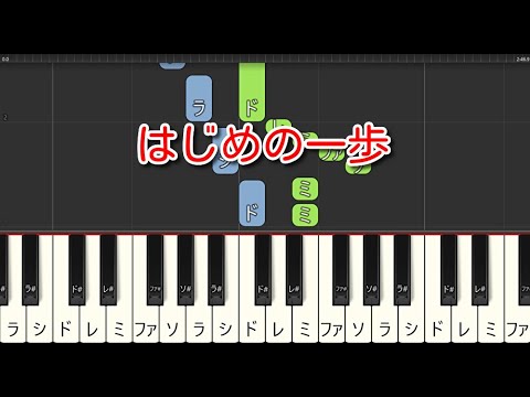 【子供の歌】はじめの一歩（ピアノ）卒園ソング　🎵かんたん