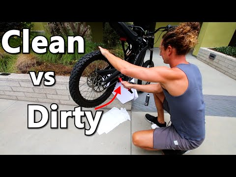 Sur Ron CLEAN vs DIRTY CHAIN top speed and noise Test