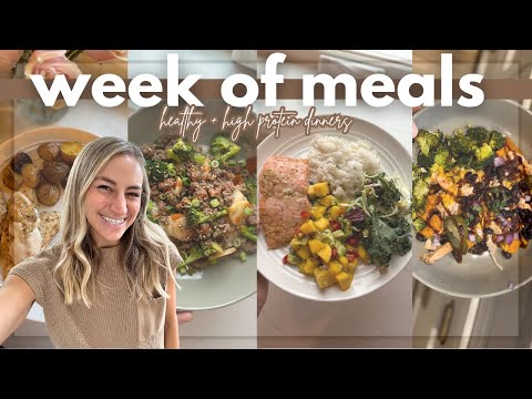 what we eat in a week | healthy dinner ideas (high protein!)