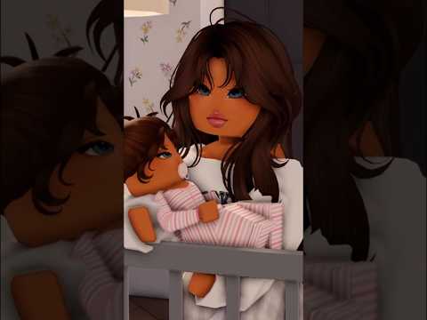 SINGING MY BABY TO SLEEP! 🥹💖🍼💤 #roblox #shorts #robloxstorytimes #berryavenue