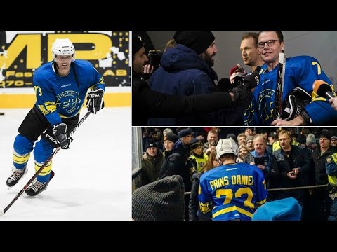 Prince Daniel wins hockey match at his hometown Ockelbo