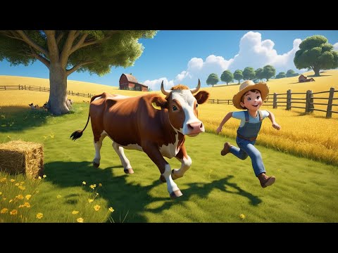 Moo Moo Brown Cow | Fun Nursery Rhyme for Kids | Sing-Along Song