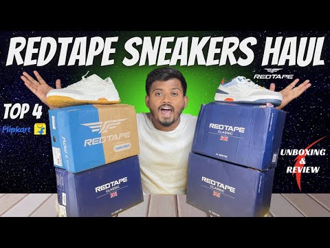 TOP 4 🔥REDTAPE SNEAKERS/SHOES DETAILED REVIEW | FLIPKART HAUL | RAFIQUE SAYYED