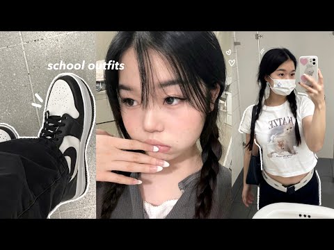 STUDENT LIFE📓🖇️What I wear in a week (Pinterest campus looks+Lewkin)