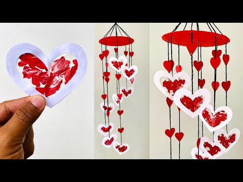 DIY Wall Hanging | Paper Heart for Valentine's Day Decoration Ideas | Room Decor