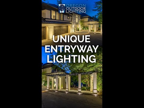 Unique Entryway Lighting Design | Oregon Outdoor Lighting