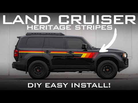 DIY 2024+ Land Cruiser Vinyl Heritage Stripes