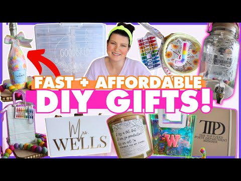 DIY gifts people ACTUALLY want to get! ✨ Perfect for Moms, Teachers, Brides, Grads on a budget