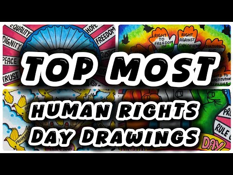 World Human rights Day Drawing / Human Rights Day Poster / International Human Rights Day Drawing