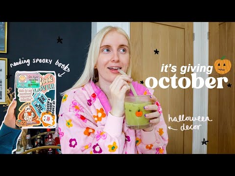 pretending it's autumn for my mental health: a cosy sunday vlog! (reading, decor and horror movies)