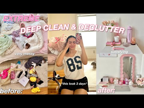 DEEP CLEANING an DECLUTTERING my room 2024🫧🧼 (this will motivate you)