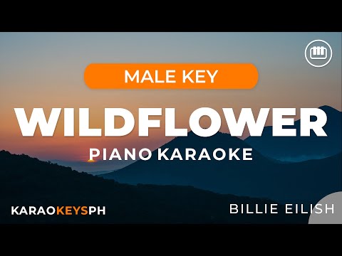 Wildflower - Billie Eilish (Male Key - Piano Karaoke)