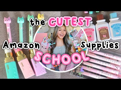 CUTE AMAZON BACK TO SCHOOL SUPPLIES HAUL! 📚✏️