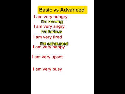 Basic vs Advanced English Sentences #basicvsadvancedenglish #learnenglish #englishspeaking