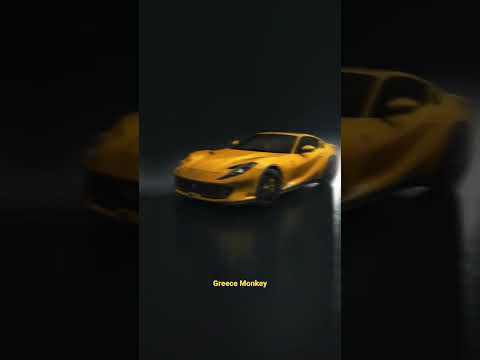 Ferrari 812 Superfast | Supercars | Yellow Ferrari | Ferrari 812 GTS | Greece Monkey