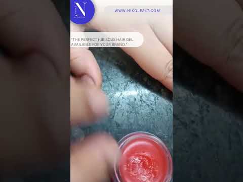 Hibiscus Hair Gel by Nikole Kozmetics #nikolekozmetics #skincaretips #short_viral