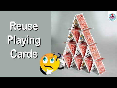 5 Ways to Reuse Playing Cards | Playing Cards Craft Ideas | @CraftStack