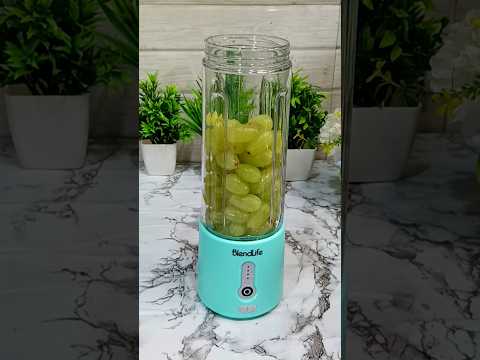 Fresh Green Grape Juice Recipe Using Portable BlendLife Blender – Quick & Refreshing Drink