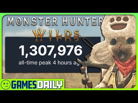 Monster Hunter Wilds DOMINATES Steam Charts Despite PC Issues - Kinda Funny Games Daily 02.28.25